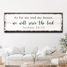 Load image into Gallery viewer, Joshua 24:15 - We Will Serve The Lord Sign