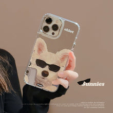 Load image into Gallery viewer, Applicable to Apple 15Pro mobile phone case max sunglasses dog iphone16 all-inclusive 13 trendy cool personality 14 mirror 17