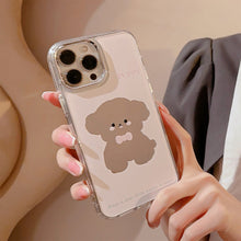 Load image into Gallery viewer, Cute cute pet dog iphone16 is suitable for 17promax Apple mobile phone case 15 electroplated mirror surface 11 generation 12