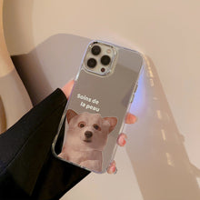 Load image into Gallery viewer, Niche cute mask cat and dog 16 for iPhone17promax Apple 11 couple 15 mirror phone case 12