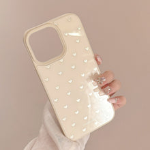Load image into Gallery viewer, Gilt ins small love apple 16 mobile phone case for iPhone16pro max niche 15 glass 13 hard 12
