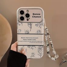 Load image into Gallery viewer, Rose flower for iphone16 apple 15 mobile phone case 13promax leather 17 temperament 12 crystal lanyard