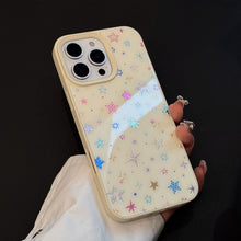 Load image into Gallery viewer, Gilt colorful stars Apple 16 mobile phone case for iPhone16Pro max small fresh 15 anti-drop 14/13