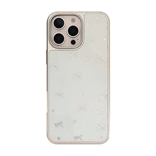 Load image into Gallery viewer, Gilt applicable to Apple 16Pro Max mobile phone case iphone17 electroplated bow 14 small fresh Huawei P70