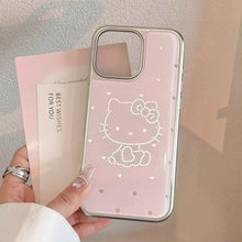 Load image into Gallery viewer, Gilt Epoxy iphone16 Sweetheart Cat Suitable for 17 Apple 15promax Mobile Phone Case 13 Electroplating 14 Huawei