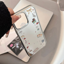 Load image into Gallery viewer, Korean ins electroplated mirror surface is suitable for 16 Apple 15Pro Max mobile phone case iphone17 Puppy Shake Music 13