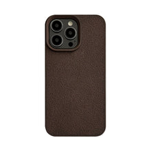 Load image into Gallery viewer, Dark brown moon pit pattern Apple 16 mobile phone case 14promax premium 11 for iPhone13 leather pattern 15 retro