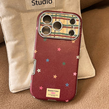 Load image into Gallery viewer, Color star contrast creative application iphone17promax mobile phone case Apple 16 anti-drop 13 all-inclusive 15 hand rope