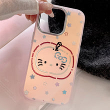 Load image into Gallery viewer, Gilt color stars for iphone15 mobile phone case 17Promax laser red apple 13 personality 14 cartoon 16