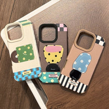 Load image into Gallery viewer, Leather pattern three-dimensional application iphone16 mobile phone case Apple 17promax teacup desk lamp 14 advanced sense 13 anti-drop