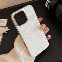 Load image into Gallery viewer, Gilt Apple 16promax mobile phone case iphone15 pearl bow 13 electroplating 17 for Huawei P70