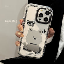 Load image into Gallery viewer, Sweet Cool Puppy Mirror Suitable for 16ProMax Apple 15 Mobile Phone Case iPhone17 Cartoon 12 Generation 11 Hand Rope