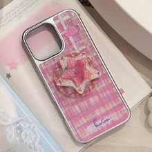 Load image into Gallery viewer, Gilt phone case Apple 16promax red plaid cherry iphone15 electroplating 14 for sweet and cool 17 Huawei