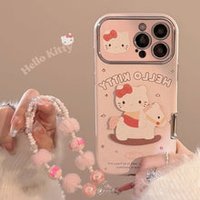 Load image into Gallery viewer, Cortical Trojan cat applies to Apple 15promax mobile phone case iphone16 soft cute cartoon 17 lanyard 14 soft