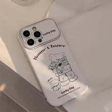 Load image into Gallery viewer, Korean wind ins cortical bear is suitable for iphone14 apple 16 mobile phone case 15pro max super cute 17 fresh 12