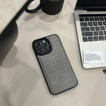 Load image into Gallery viewer, Alligator leather pattern 15 Apple 16 mobile phone case 17promax retro premium style 12 for iPhone13 personality trend