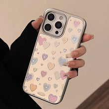Load image into Gallery viewer, Gilt mirror is suitable for 16 Apple 17promax mobile phone case iphone14 color love 13 electroplating 11 Huawei