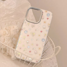 Load image into Gallery viewer, Gilt mobile phone case Apple 16 color small floral 17promax for iPhone14 anti-drop 11 glass 13 hard