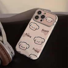 Load image into Gallery viewer, Cream cute puppy for iphone16 apple 15 mobile phone case 17promax cortex 11 generation hair 14 soft cover