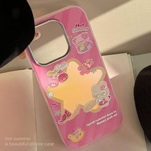 Load image into Gallery viewer, Gilt rose red cartoon for iphone17 mobile phone case Apple 15Promax anti-drop 14 electroplating 13 laser 11