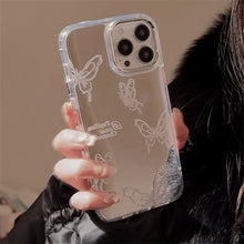 Load image into Gallery viewer, Mirror surface is suitable for Apple 15 Pro mobile phone case max advanced butterfly iphone16 temperament 13 anti-drop 11 chain 17