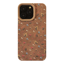 Load image into Gallery viewer, Leather gentle small floral application iphone16 apple 15 mobile phone case 17promax retro 13 autumn and winter literature and art