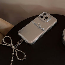 Load image into Gallery viewer, Three-dimensional French bow lanyard suitable for Apple 16 mobile phone case iPhone17promax temperament 11 leather case 13