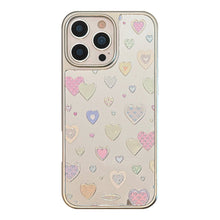 Load image into Gallery viewer, Gilt mirror is suitable for 16 Apple 17promax mobile phone case iphone14 color love 13 electroplating 11 Huawei