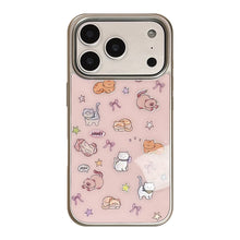 Load image into Gallery viewer, Gilt cute cat for apple 17pro max mobile phone case iphone16 electroplating 14 hard 13 huawei p70