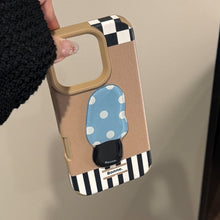 Load image into Gallery viewer, Leather pattern three-dimensional application iphone16 mobile phone case Apple 17promax teacup desk lamp 14 advanced sense 13 anti-drop