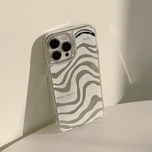 Load image into Gallery viewer, Abstract mirror iphone16 iPhone case 17promax simple 13 premium 11 makeup mirror 12 zebra pattern