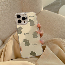Load image into Gallery viewer, Original mirror rabbit iPhone15 iPhone case 17 creative 12 generation hair X/8 suitable for 14pro max set 11