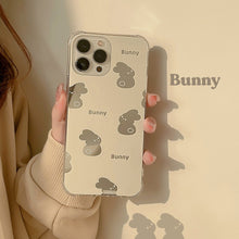 Load image into Gallery viewer, Original mirror rabbit iPhone15 iPhone case 17 creative 12 generation hair X/8 suitable for 14pro max set 11