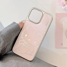 Load image into Gallery viewer, Gilt iphone16 mobile phone case 15promax pink cartoon cat 14 Apple 13 Epoxy 17 for Huawei