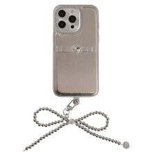 Load image into Gallery viewer, Three-dimensional French bow lanyard suitable for Apple 16 mobile phone case iPhone17promax temperament 11 leather case 13