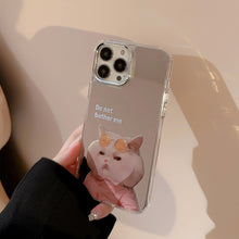 Load image into Gallery viewer, Niche cute mask cat and dog 16 for iPhone17promax Apple 11 couple 15 mirror phone case 12
