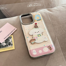 Load image into Gallery viewer, ins sweet girl puppy apple 16 mobile phone case 17pro max cortical three-dimensional application iPhone15 anti-drop 14 hard