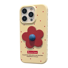 Load image into Gallery viewer, Red flower apple 16 mobile phone case iphone17promax for 12 leather pattern three-dimensional 14 retro 13 anti-drop