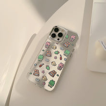 Load image into Gallery viewer, ins wind cute 17pro max for iphone16 iPhone case 12 makeup mirror 11 electroplated mirror 15