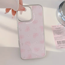 Load image into Gallery viewer, Gilt Apple 16promax mobile phone case iphone17 love bow 14/13 electroplating suitable for Huawei P70
