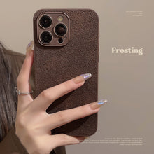 Load image into Gallery viewer, Applicable to iPhone15 iPhone case 14promax Maillard brown ins moon pit pattern 11 cortex 13 premium X