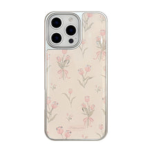 Load image into Gallery viewer, Gilt Epoxy Apple 16promax mobile phone case iphone17 powder tulip 15 electroplating 14 suitable for Huawei p70