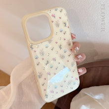 Load image into Gallery viewer, Gilt ins color floral apple 16 mobile phone case 15 for iPhone16Pro max glass 13 hard 12/11