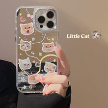 Load image into Gallery viewer, Diamond cat iPhone16 iPhone case 17 Electroplated mirror 13 Advanced sense 12 Applicable to 15pro max