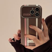 Load image into Gallery viewer, American stripes are suitable for Apple 15promax mobile phone case iphone16 cartoon bracket 17 all-inclusive 13 generation 14.