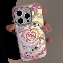 Load image into Gallery viewer, Gilt laser is suitable for iphone16 mobile phone case 17Promax Apple 15 anti-drop 14 color love cartoon 13 Korea