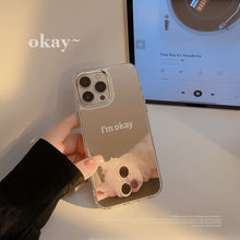 Load image into Gallery viewer, Funny dog iphone16 is suitable for 17promax Apple mobile phone case 15 electroplated mirror 11 makeup mirror