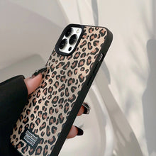 Load image into Gallery viewer, Maillard leopard print iPhone case iPhone16 autumn and winter 17 for 14 leather print 15promax autumn and winter personality