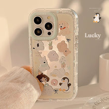 Load image into Gallery viewer, Cute pet mirror is suitable for 17ProMax Apple 15 mobile phone case iPhone16 fun cartoon 12 anti-drop 11 generation