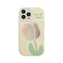 Load image into Gallery viewer, Creative mirror flower 15pro max apple 12 mobile phone case iphone16 makeup 14pro set 8p suitable for 11